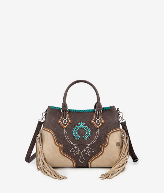 MONTANA WEST FRINGE CONCHO WESTERN PURSE