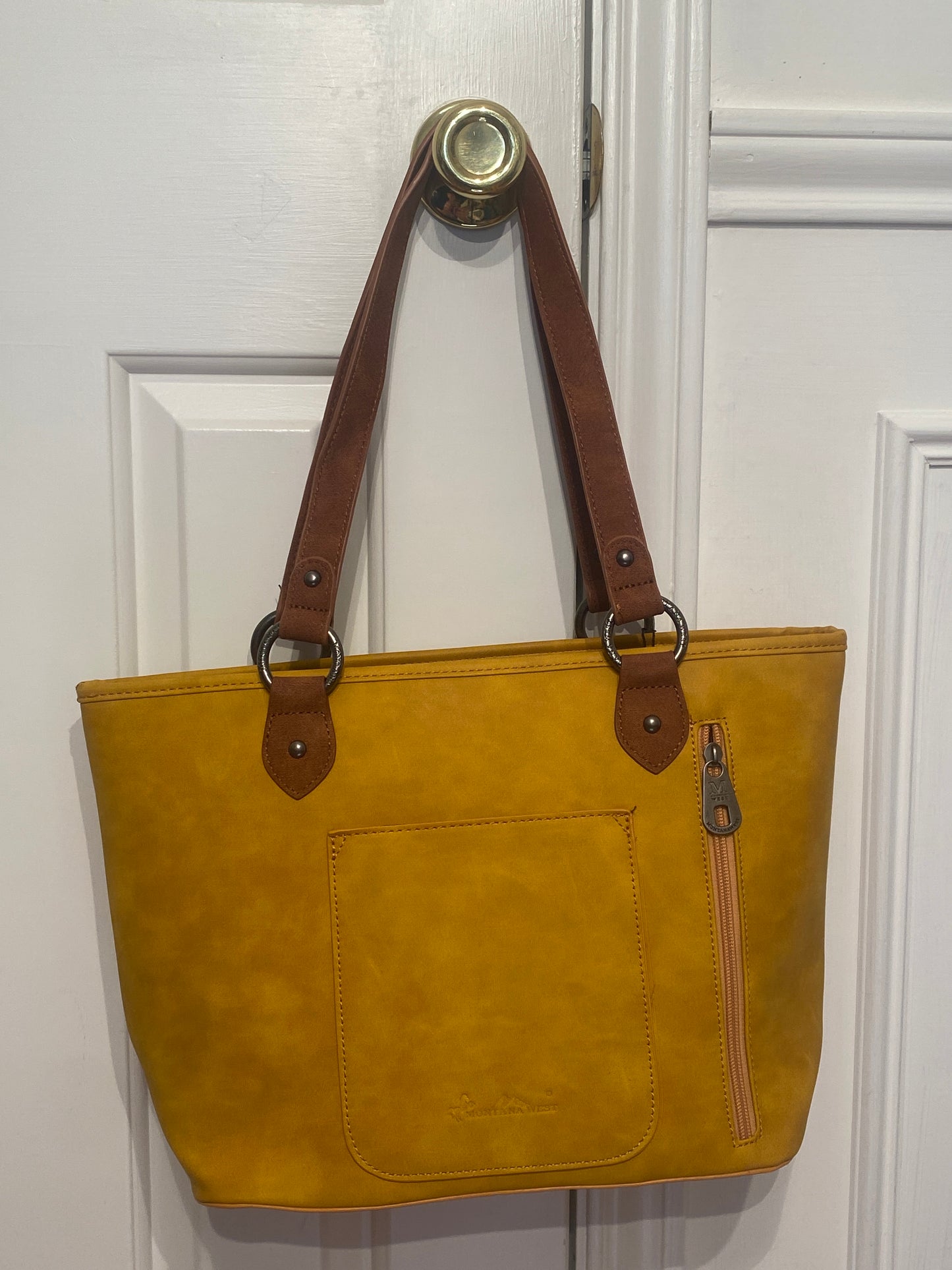 COWBOY BOOT EMBROIDERED  CONCEALED CARRY, MONTANA WEST - TOTE BAG COLLECTION