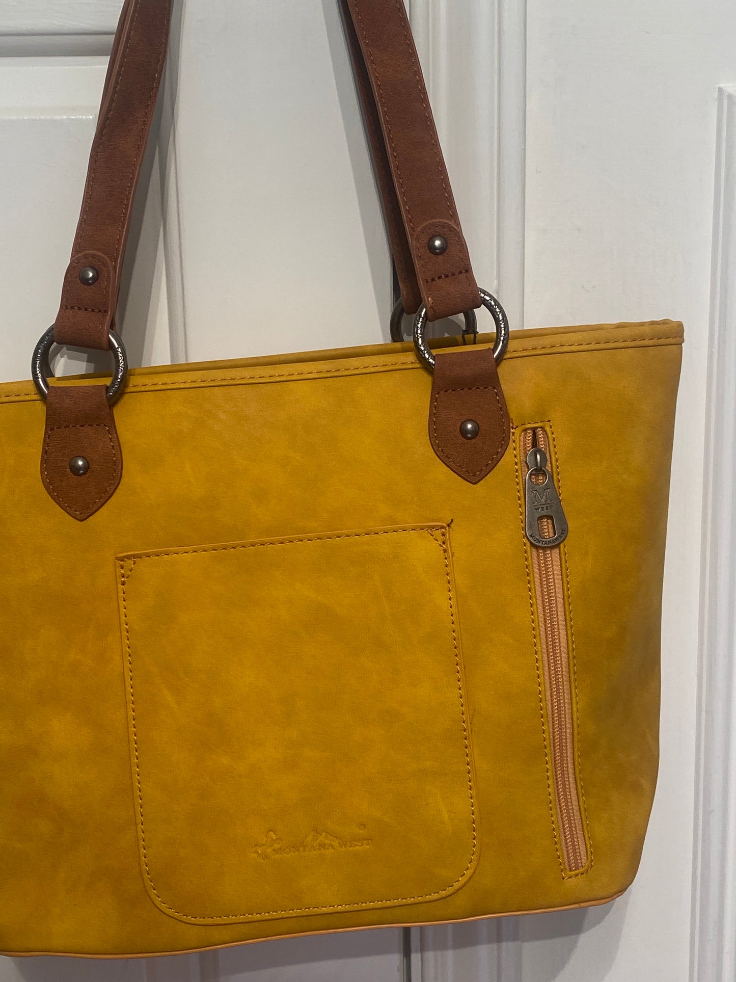 COWBOY BOOT EMBROIDERED  CONCEALED CARRY, MONTANA WEST - TOTE BAG COLLECTION